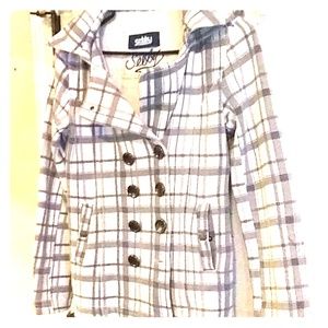 White & Grey, size 10-12 girls. Sebby jacket